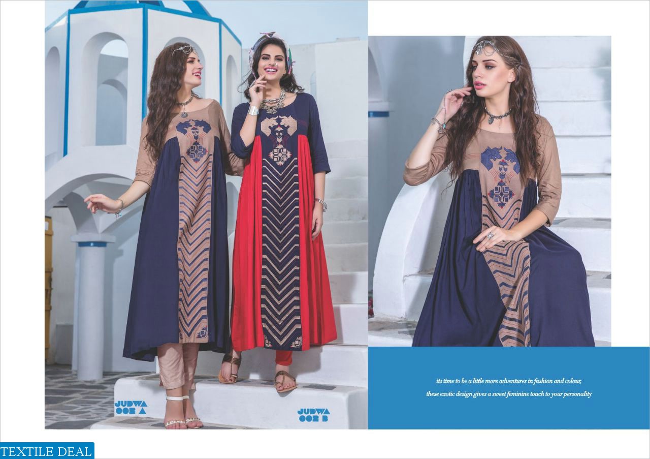S4u Judwa Wholesale Ready made long kurtis